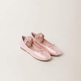 miu miu bows|Orchid Pink Satin Ballerinas .